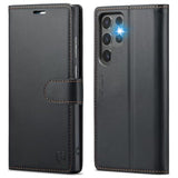 Wallet Case For Samsung Galaxy S24 Ultra, Rfid Blocking Credit Card Holder, Pu Leather Folio Flip Kickstand Protective Shockproof Cover For Galaxy S24 Ultra (Black)