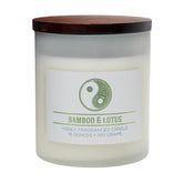 Carolina Bamboo Lotus Scented Candle, 16 oz Wellness Relaxing Aromatherapy Candle, 2 Wick White Jar Soy Blend Wax, Candles for Home, 60H Burn - Made in The USA
