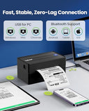Bluetooth Thermal Shipping Label Printer, 4X6 Wireless Shipping Label Printer With Holder For Small Business, Compatible With Iphone, Android, Windows, Mac, Chromebook, Usps, Ebay, Shopify