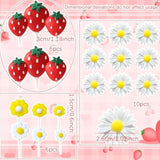 Strawberry Cake Topper Berry 1St Birthday Cake Topper Decoration Dasiy Flower Sweet Fruit Theme First Birthday Strawberry Baby Shower Birthday Party Supplies