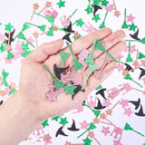 200 Pcs Wicked Themed Birthday Confetti, Birthday Table Decorations Scatter Cake Confettis, Green Pink Foil Confetti Decorations For Party, Baby Shower Diy Arts Crafting