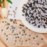1900Pcs 7-Color Round Letter Beads 4×7mm with Elastic String for Jewelry Making