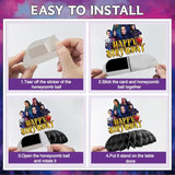 9Pcs Birthday Party Decorations Honeycomb Centerpieces, Cartoon Party Decorations Happy Birthday Table Centerpieces, Party Supplies For Kids Birthday Party Baby Shower