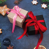 2 Rolls Satin Pink & Hot Pink Craft Ribbon,Total 20 Yards,(Satin Pink