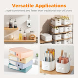 Op1 Label Maker Machine With Tape, Wireless Small Label Maker Bluetooth With Multiple Templates For Home School Office Organization, Thermal Sticker Printer Gray White