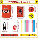 84Pcs Karate Party Favor Colorful Karate Paper Bag Notepad Pen Slap Bracelets Key Chain Tpr Stretchy Flying Toys Stickers Karate Party Supplies For Boys Girls Birthday Classroom Activities Party Kits