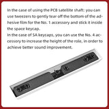 Runjrx Keyboard Spacebar Foam, Silencer Pad For 7U Mechanical Keyboard Space B