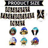 Father's Day Party Decorations Kit Happy Banner and Ceiling Hanging Swirls for Father's Day Party Supplies