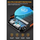 Power Bank,Solar Charger,36800Mah 5V3.1A Qc 3.0 Dual 2 Usb Port Built-In Powerful Flashlight Ipx7 Waterproof Dustproof Shockproof(Orange)