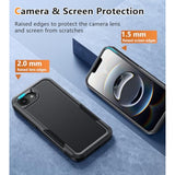 For Iphone 16E Phone Case: For Iphone 16E Case 2025 Heavy Duty Drop Protection With Rugged Belt-Clip Holster Military Grade Shockproof Durable Protective Cell Phone Cover (Black)