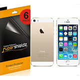 (6 Pack) High Definition Clear Screen Protector Designed For Apple Iphone 5 5S (3 Front And 3 Back)