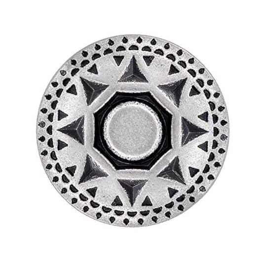 10 Pieces Native Sun Pattern Metal Shank Buttons. 23Mm (7/8 Inch) (Ant