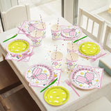 168Pcs Pickleball Party Supplies For Girls Player Themed Sports Birthday Party Decorations Pink Coquette Preppy Pickleball Party Plates Napkins Tableware Set For Baby Shower Serve 24 Guests