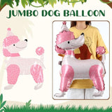 6 Pcs Dog Balloons Pet Birthday Party Decorations Puppy Foil Animal Balloons