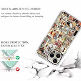 Case For Iphone 16 Pro With Superhero Design,Cartoon Comic Pop Culture Art Collage Pattern,Clear Soft Tpu Bumper Phone Shell,6.3"(Hero,16Pr)