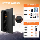 30W Portable Solar Charger Foldable Solar Panel With Usb C And Usb A 18V Mc4 12V Dc For Camping Backpacking Travel Fast Charging For Iphone Lg Google Cell Phone Power Bank Generator Power Station