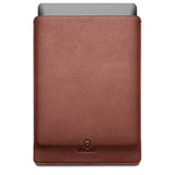 Leather Sleeve Cover Case For Macbook Pro 16 Inch - Cognac Brown