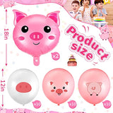 Pig Party Decoration Set: Balloons & Banner - Farm Theme Birthday