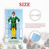 Funny Christmas Door Cover, No Cotton Headed Ninny Muggins Allowed Porch Sign For Outdoor Decorations, Buddy The Elf Photo Booth Background Banner, Elf Christmas Party Decor Supplies, 70.8X35 Inch