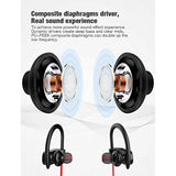 Otium Bluetooth Headphones, Wireless Earbuds Ipx7 Waterproof Sports Earphones With Mic Hd Stereo Sweatproof In-Ear Earbuds Gym Running Workout 15 Hour Battery Sound Isolation Headsets