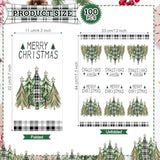 100 Pcs Christmas Tree Beverage Napkins Disposable Hand Towels For Bathroom 3 Ply Christmas Paper Napkins Xmas Tree Buffalo Plaid Napkins For Winter Holiday Wedding Birthday Party(Classic)