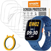 Screen Protector Compatible With Bw02 Biggerfive 1.8” Smart Watch, Soft Tpu, 4-Pack, Full Coverage, Bubble Self-Healing