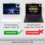 Smatree 16 inch Laptop Sleeve for Lenovo Legion 7i Gen 10/9, for Legion 5i Gen 9, for LegionPro 7i/5i Gen8/9, for Legion5 Pro/7 Gen 7,for ThinkPad P16v Gen 2/1 Laptop(Not Fit LegionPro 7i Gen10)(E601)