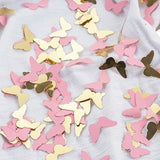 300Pc Pink Gold Butterfly Confetti Butterfly Baby Shower Decorations Spring Wedding Bridal Shower Birthday Table Decor