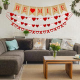 4Pcs Valentines Day Decorations Set No Diy Required Be Mine Love Heart