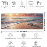 Sea Turtle Mouse Pad?Beach Animal Gaming Keyboard Mat?Laptop Computer Protector With Non-Slip Rubber Base?Large Extended Mousepads Gifts For Desk Office Home?Deskmat Decor 31.5" X 11.8"