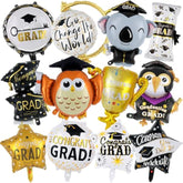 12 Pcs Graduation Party Balloons, Congrats Grad Aluminum Foil Balloons, 2025 Graduation Party Decorations,Graduations Foil Balloons For College High School 2025 Graduations Party Supplies