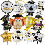 12 Pcs Graduation Party Balloons, Congrats Grad Aluminum Foil Balloons, 2025 Graduation Party Decorations,Graduations Foil Balloons For College High School 2025 Graduations Party Supplies