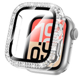 44mm Bling Case with Glass Screen Protector for Apple Watch Series 4/5/6, SE 3/2/1
