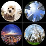 198° Fisheye Phone Camera Lens Kit for iPhone 7-13 Pro Max & Samsung Black