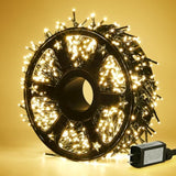 49Ft 1000Led Christmas Lights Outdoor, String Lights Indoor 8 Modes Waterproof Plug In Christmas Tree Light For Holiday, Warm White