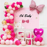 Pink Party Balloons 100 Pack 12 Inch Hot Pink And Light Pink Latex Bal