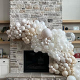 Beige Balloons, 60 Pcs 12 Inch Cream Nude Sand White Clear Latex Birthday Balloons For Birthday Baby Shower Wedding Party Decorations