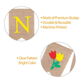 Hello Spring Banner Burlap Decoration Hello Spring Hanging Banner Garland Spring Home Mantel Fireplace Party Hanging Decoration For Door Mantel Fireplace Party Hanging Supplies