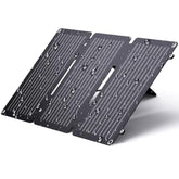 20W Portable Solar Panel With Kickstands, Usb-A And Usb-C(5V/2.4A Per Output), Solar Panel Charger For Camping, Higher Efficiency, Ip65 Waterproof, Compatible With Phones, Tablets, Power Bank