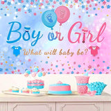 Gender Reveal Balloon Arch Kit – 141pcs Pink & Blue Balloons with 4 Boxes and Backdrop for Baby Shower