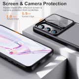 Designed For Samsung Galaxy S25 Ultra Case With Slide Camera Cover, Clear Slim Fit Shockproof Protective Camera Cover Protection Phone Case For S25 Ultra 5G 6.8 Inch 2025(Clear Black)