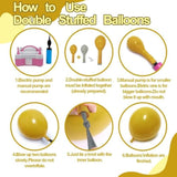Balloon Garland Arch Kit Yellow Blush White Sand Brown Balloons Double Stuffed Mustard Yellow Different Sizes For Neutral Baby Shower Wedding Birthday Fall Party Decorations