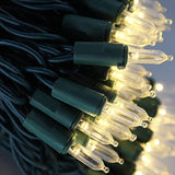 150 Led Warm White Christmas Lights On Green Wire, 50 Feet Xmas Tree Lights, Ul Certified For Outdoor Indoor