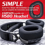 Hs80 Ear Pads Compatible With Hs80 Headset I Thicker Enhanced Memory Foam - More Breathable Mesh