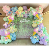 143PCS Pastel Balloon Garland Kit – Macaron Rainbow Balloons for Birthday, Baby Shower & Party Decor