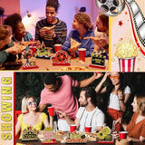 9 Pcs Movie Night Party Decorations Movie Theme Wooden Table Centerpieces Theater Now Showing Table Sign Cinema Popcorn Star Tabletop Decor For Home Film Birthday Party Supplies