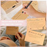 Baby Shower Advice Cards For Parents To Be, Advice For New Parents Baby Shower, Baby Shower Decorations Girl, Wishes For Baby Cards For Baby Shower Games Boy, Advice And Wishes Box, Style-B