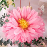 Pink Paper Flowers 6 Pcs, 20 Inch Large Paper Flowers For Pink Party Decorations, Girl Women Birthday Decorations, Tissue Paper Flower Decoration For Backdrop, Classroom And Wall Decor