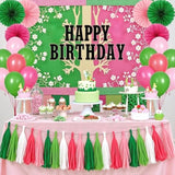 Pink & Green Latex Balloon Set: Party Decorations, 50pcs