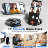 For Airpods Pro 2 Case With Phone Stand & Sefety Lock, Auto-Open Airpod Pro Case For Apple Airpods Pro 2Nd/1St Gen, Compatible With Magsafe, Shock Protective Airpod Case With Cleaner,Keychain